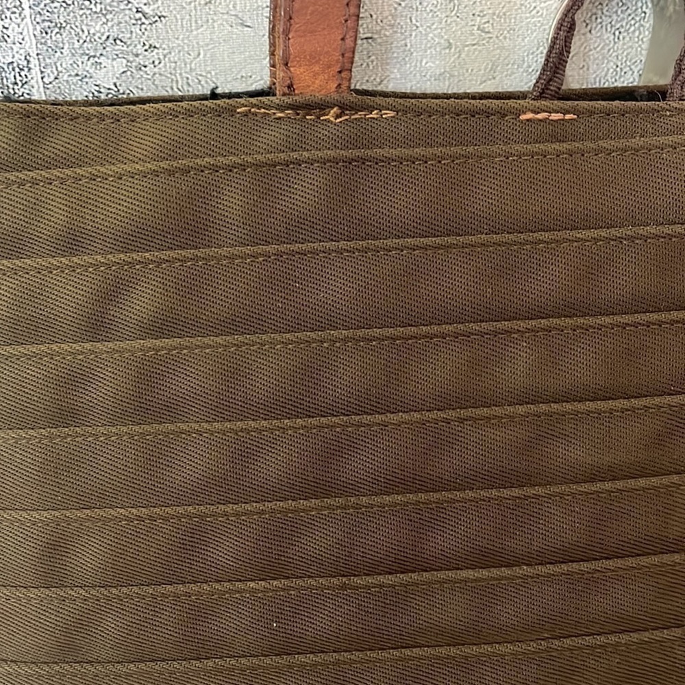 Chic KENZO Italy Brown Pagodon Cotton Tote - Picture 11 of 13